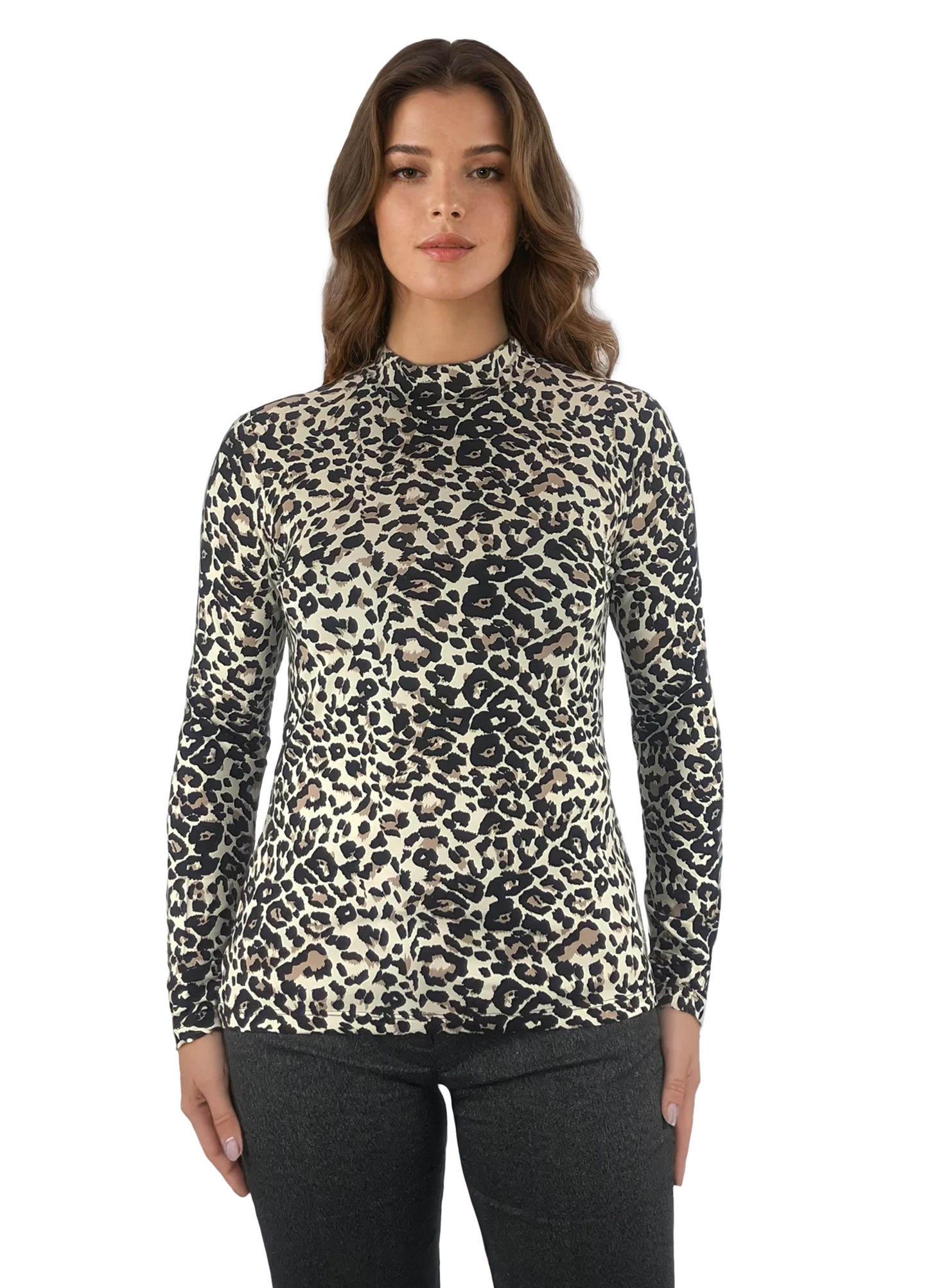 Дамска  блуза - тениска с дълъг ръкав  полу-поло - Decade.shop