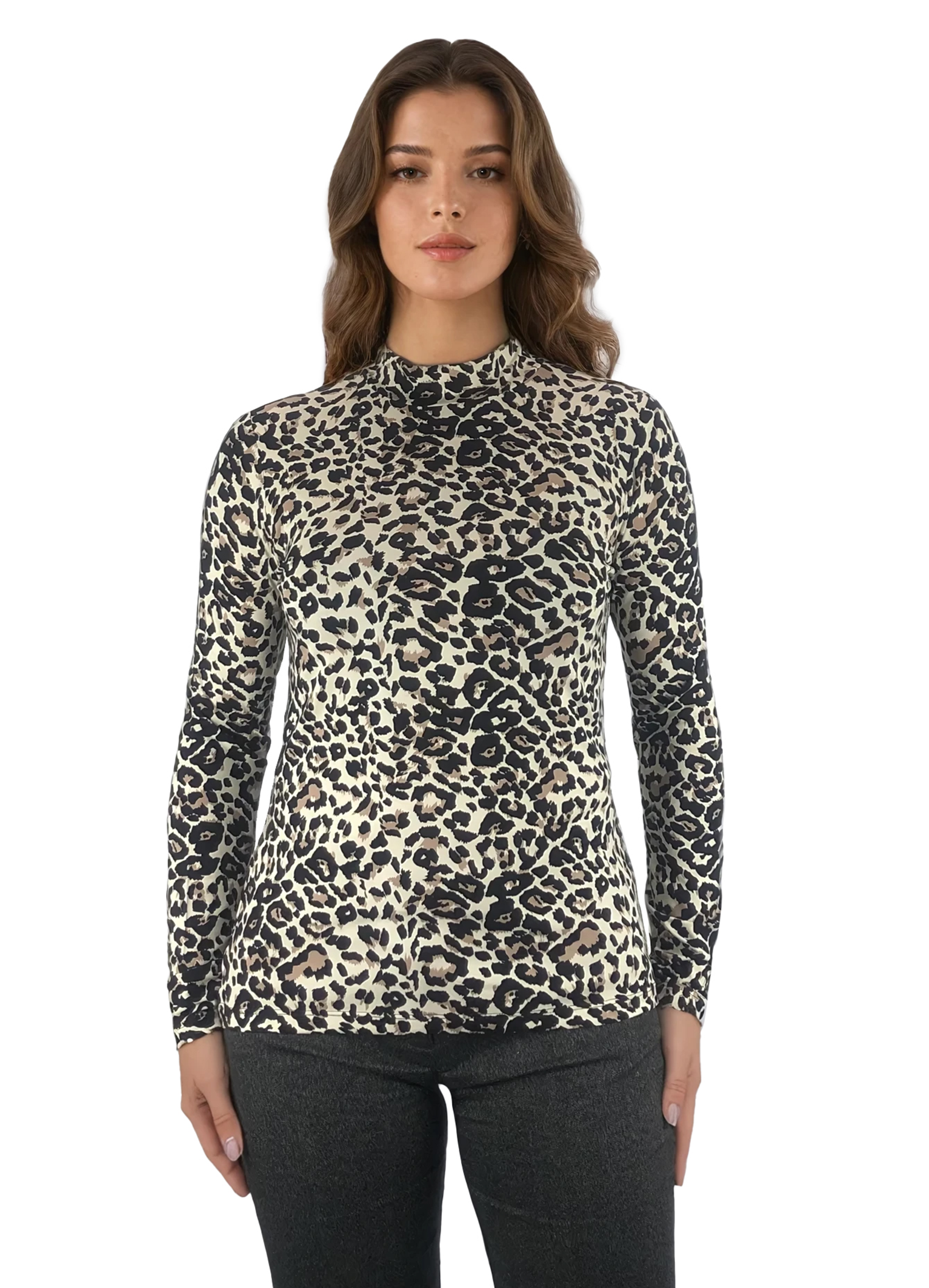 Дамска  блуза - тениска с дълъг ръкав  полу-поло - Decade.shop